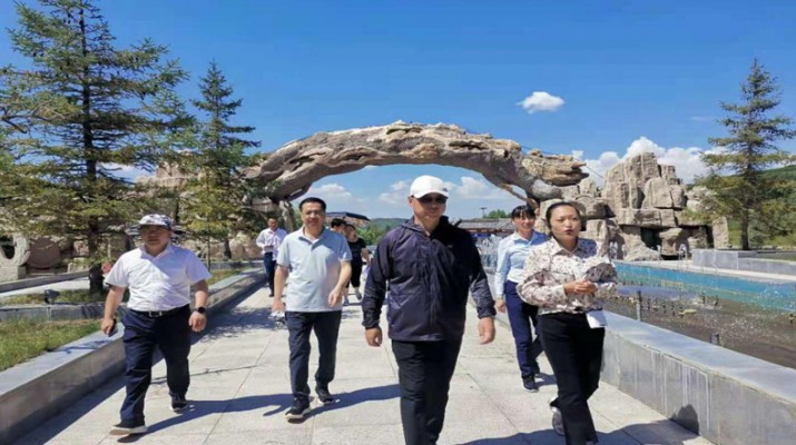 楊宇宏總經理在渭河源大景區(qū)調研